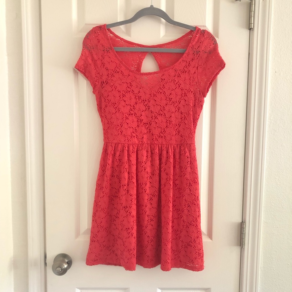 Coral dress from Wet Seal